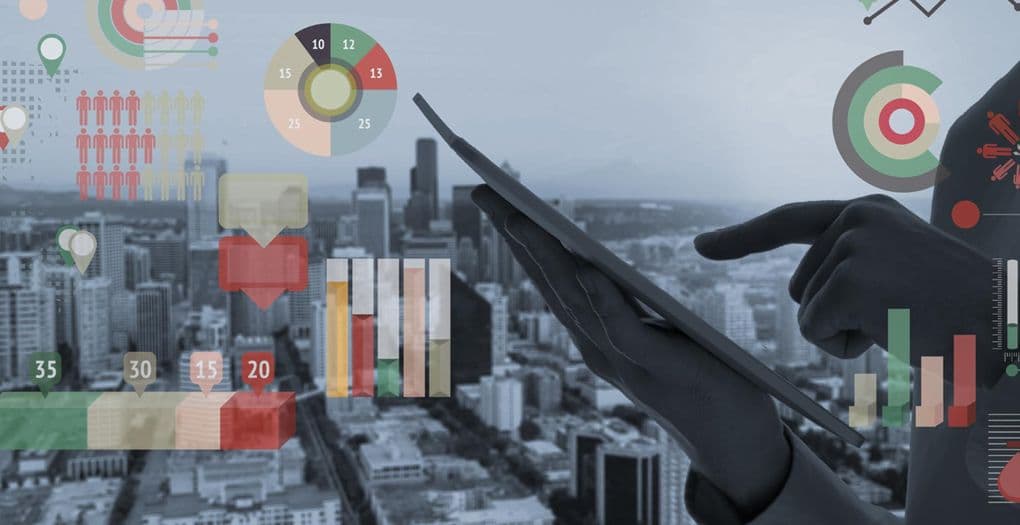 A person analyzing data on a computer screen, using it to make informed decisions.